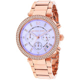 Michael Kors Parker Chronograph Purple Dial Rose Ladies Watch  MK6169 - The Watches Men & CO