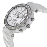 Michael Kors Parker Chronograph White Ceramic Ladies Watch MK5654 - BigDaddy Watches #2