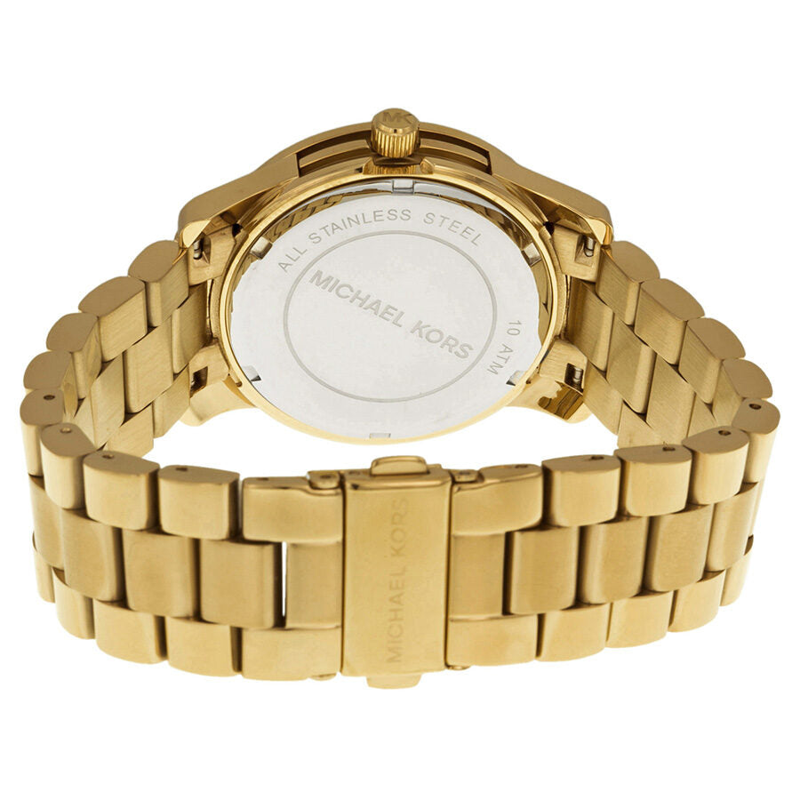 Michael Kors Parker MK5786 stainless steel caseback with Michael Kors engraving