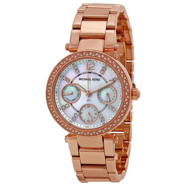 Michael Kors Parker Multi-Function Rose Gold-tone Ladies Watch MK5616 - The Watches Men & Co