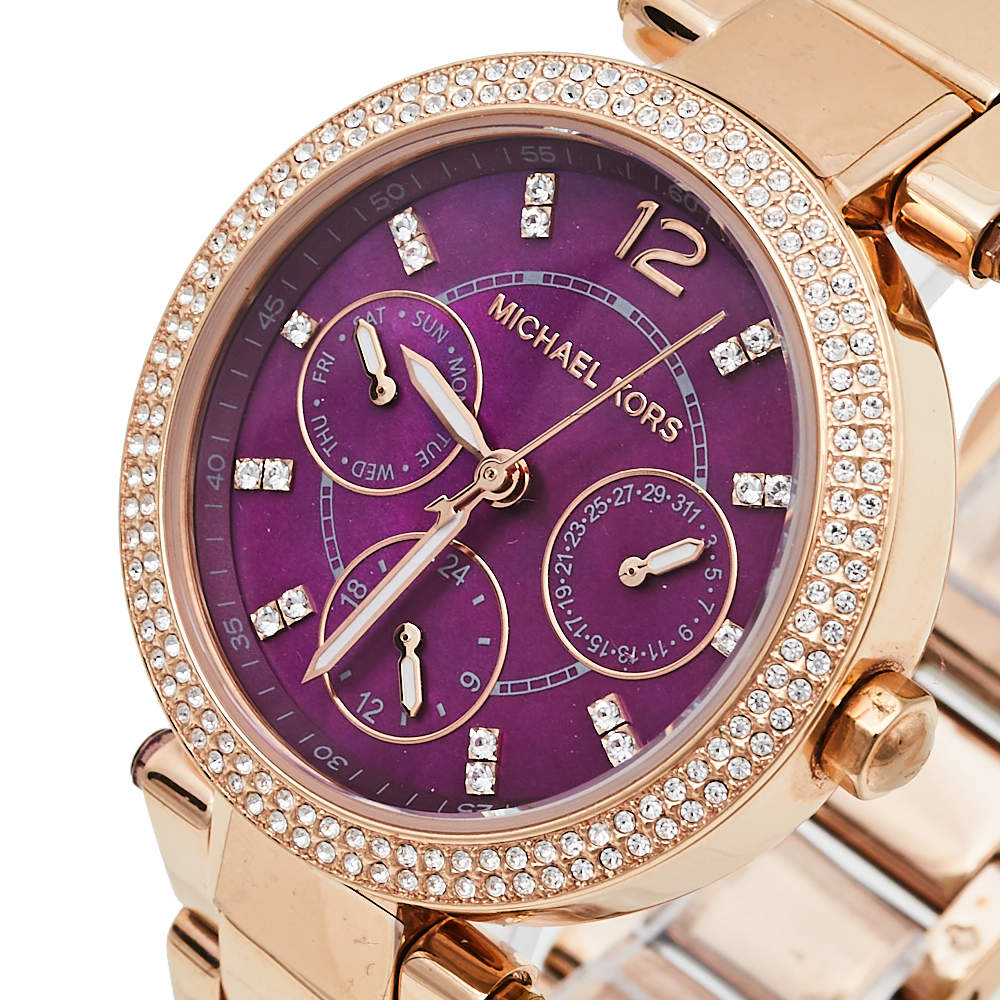 Michael Kors Parker Plum Dial Women’s Watch MK6417 - Watch
