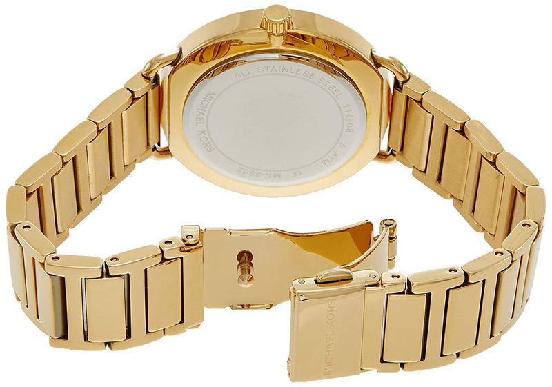 Michael Kors Portia Pave Gold Dial Ladies Watch MK3852 - Watch