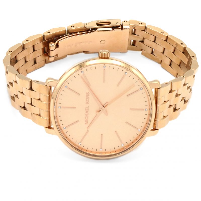 Michael Kors Pyper Rose Gold Unisex Watch MK3897 - The Watches Men & CO #4