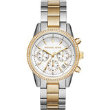 Michael Kors Ritz Chronograph Crystal White Dial Ladies Watch MK6474 - Watch