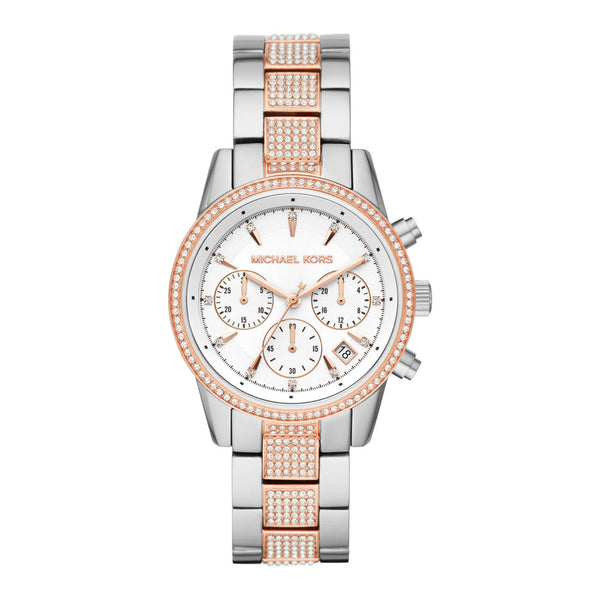 Michael Kors Ritz Pavé Two-Tone Unisex Watch MK6651 - Watch