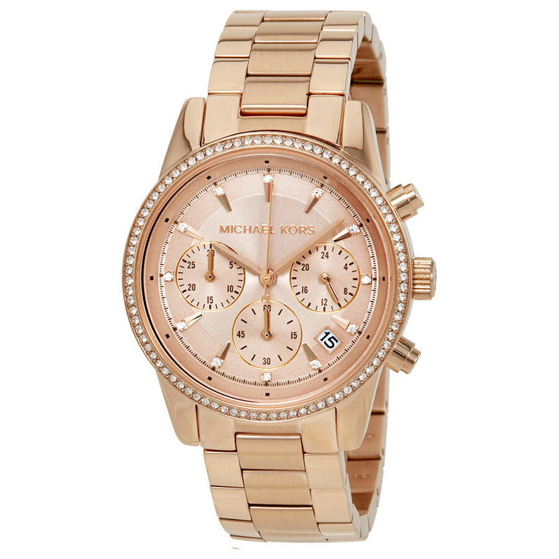 Michael Kors Ritz Rose Dial Ladies Watch MK6357 - The Watches Men & CO