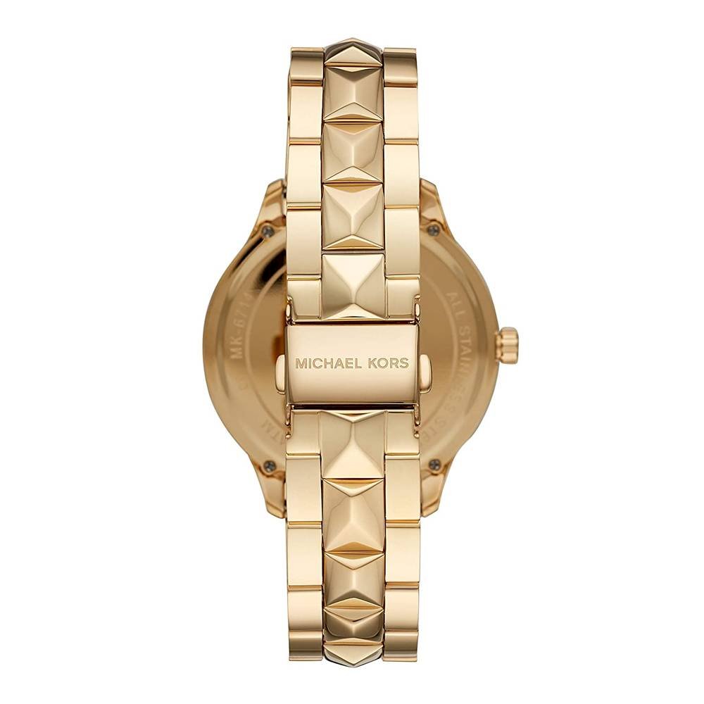 Michael Kors Runway Mercer Quartz Crystal Pave Dial Ladies Watch MK6714 - Watch