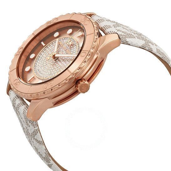 Michael Kors Runway Quartz Rose Dial Ladies Watch MK6980 - Watch