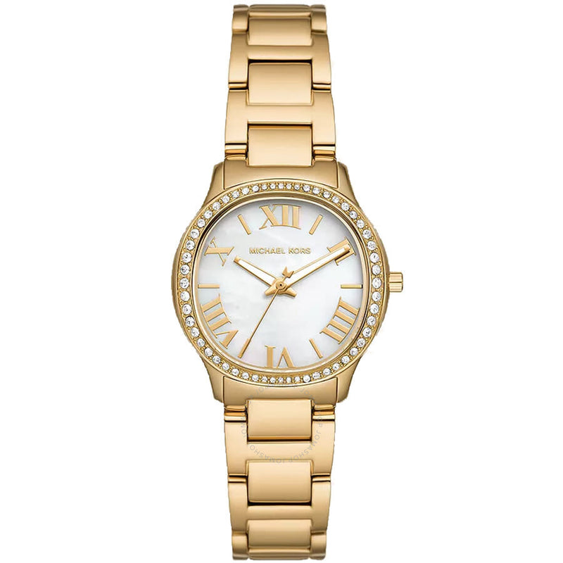 Michael Kors Sage Pavé Mother of Pearl Dial Ladies Watch MK4822 - The Watches Men & Co