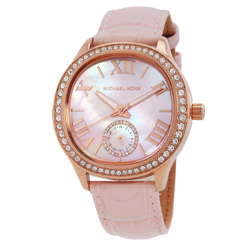 Michael Kors Sage Pave Mother of Pearl Dial Ladies Watch MK4820 - The Watches Men & Co