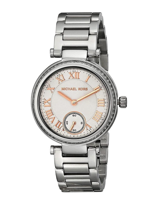 Michael Kors Skylar Silver Dial Stainless Steel Ladies Watch MK5970 - Watch