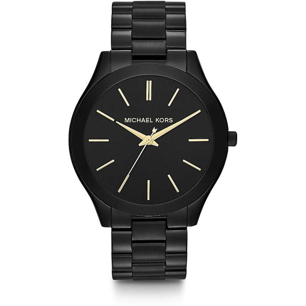 Michael Kors Slim Runway Black Ion-plated Unisex Watch  MK3221 - The Watches Men & CO