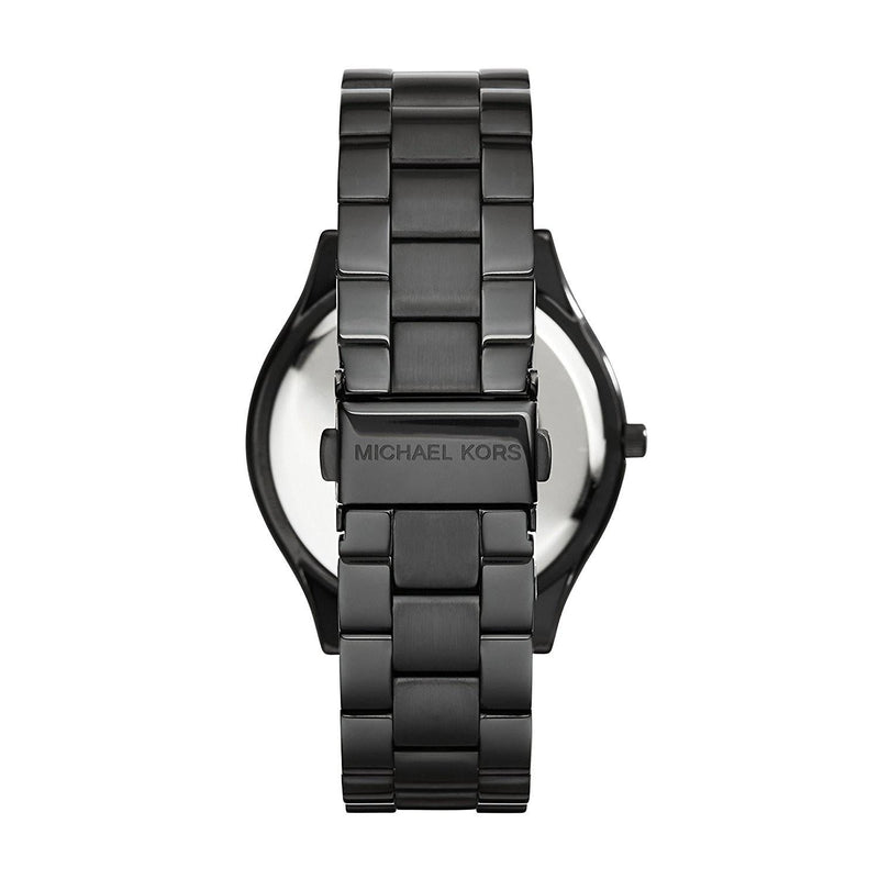 Michael Kors Slim Runway Black Ion-plated Unisex Watch MK3221 - The Watches Men & CO #4