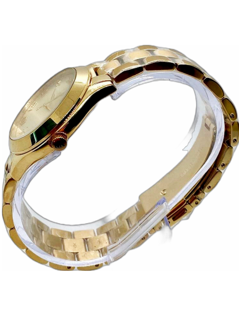 Michael Kors Slim Runway Gold Tone Dial Ladies Dress Watch MK3456 - Watch