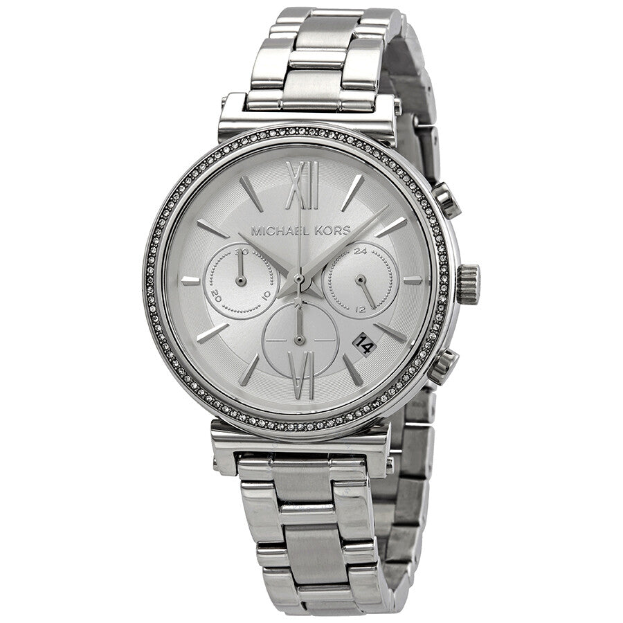 Michael Kors Sofie Chronograph Silver Dial Ladies Watch MK6575 - Watch