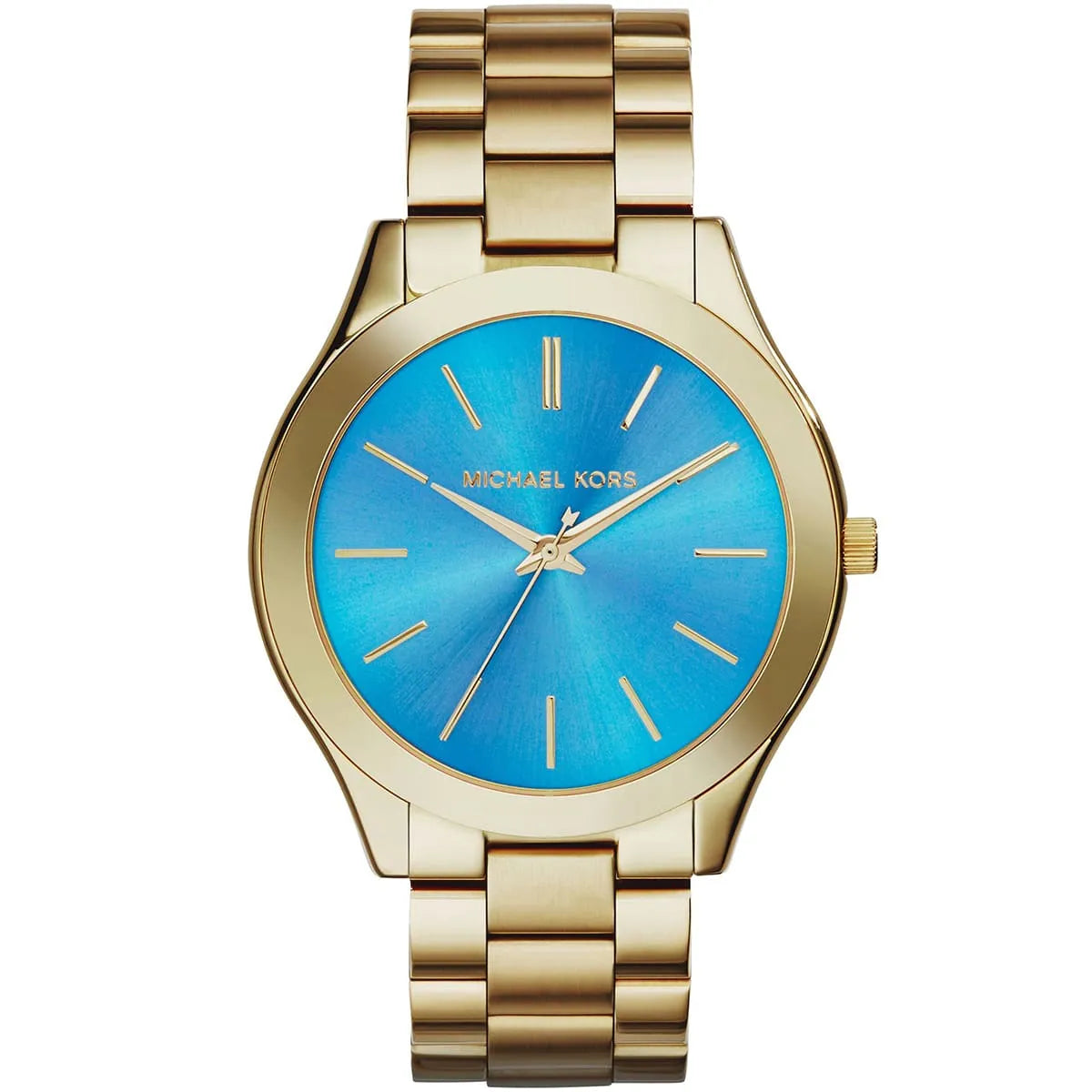 Michael Kors Runway Blue Dial Gold-Tone Women's Watch - MK3265