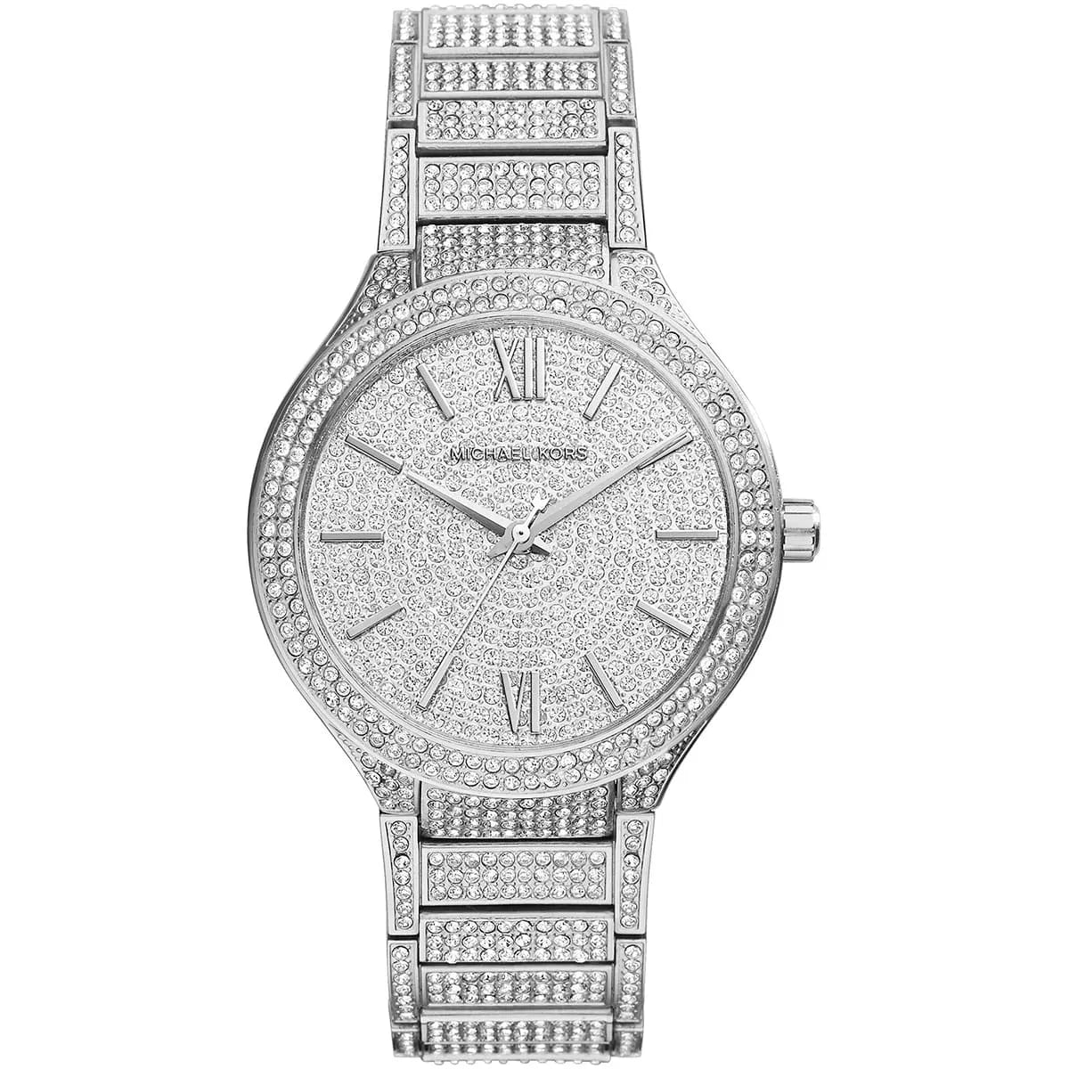 Michael Kors Kerry Crystal Pave Silver Women's Watch - MK3359