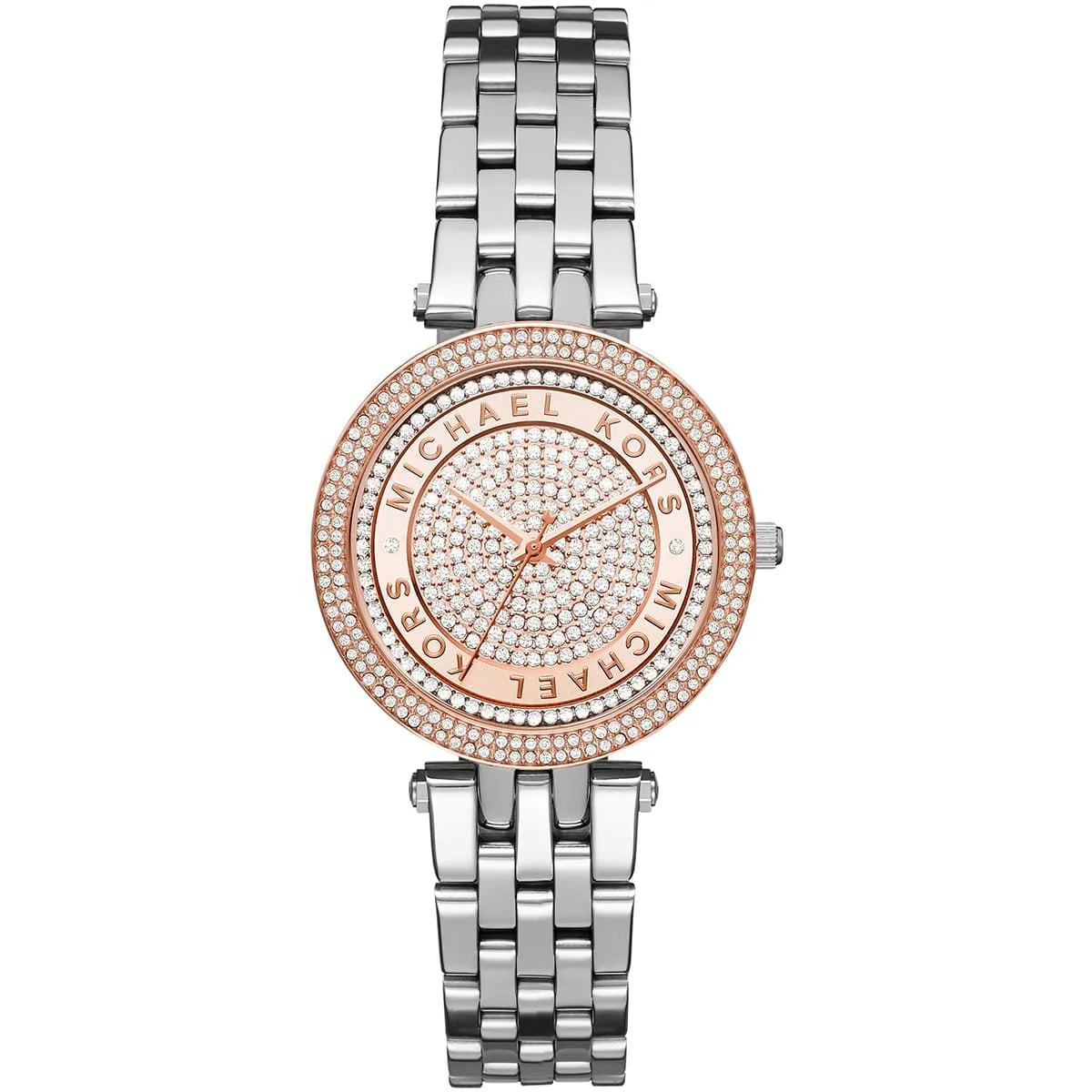 Michael Kors Mini Darci Pave Dial Silver Women's Watch - MK3446
