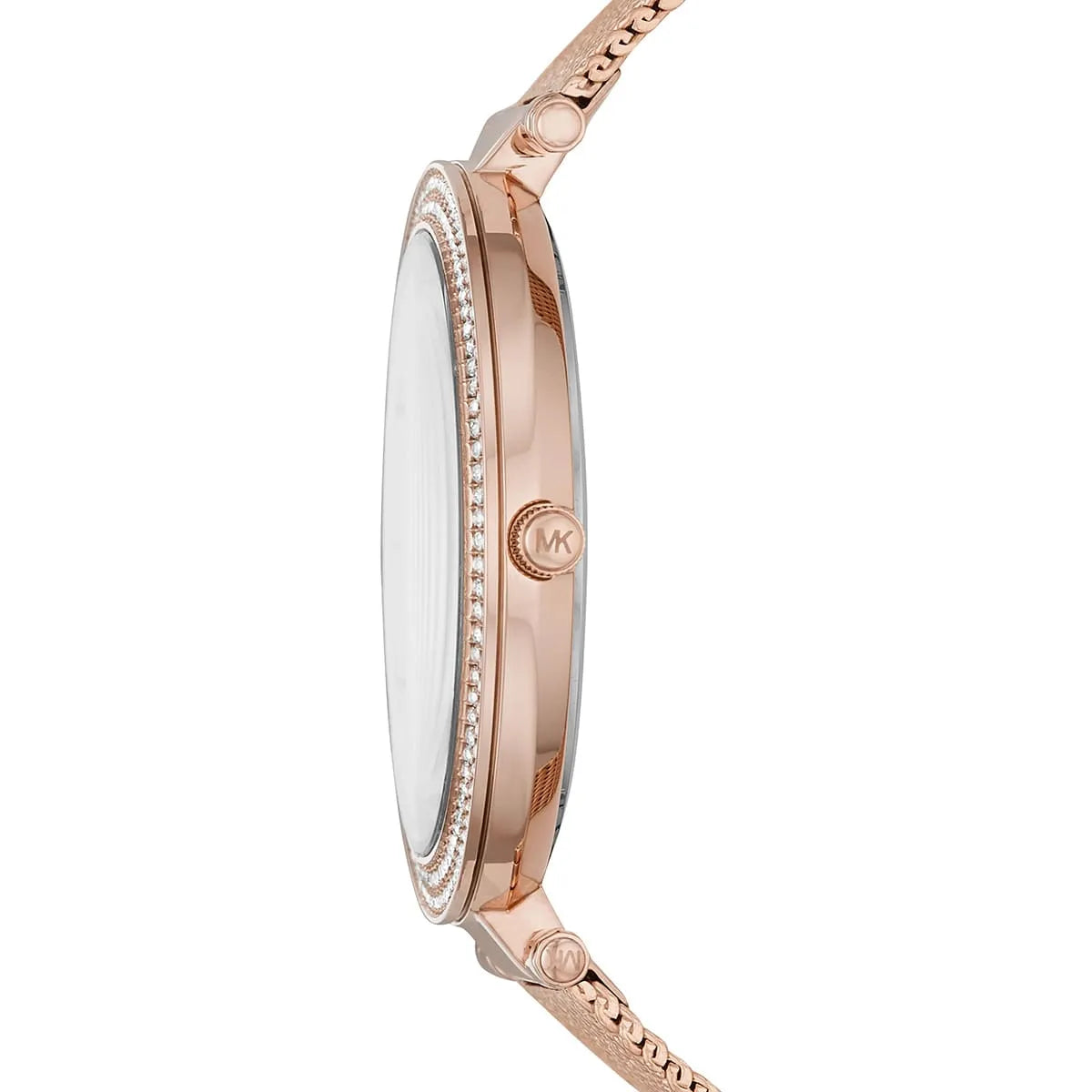 Michael Kors Darci White MOP Dial Rose-gold Mesh Women's Watch - MK4519