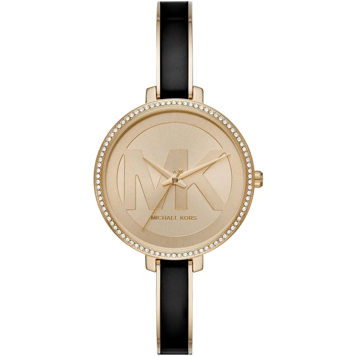 Michael Kors Jaryn Gold with Pavé Dial Two-tone Slim Bangle Women's Watch - MK4544