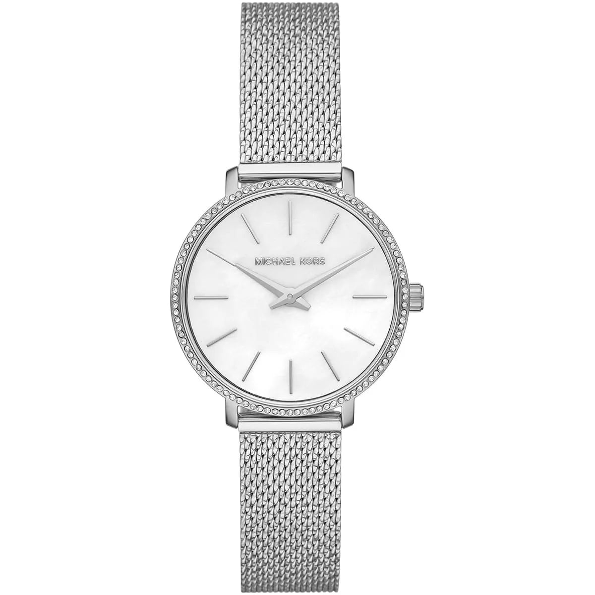 Michael Kors Mini Pyper Pavé Silver-Tone Women's Watch - MK4618