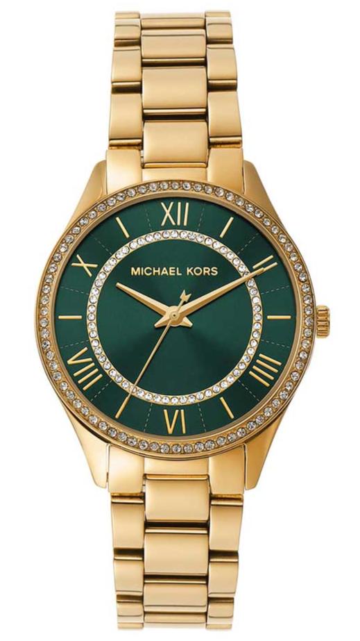 Michael Kors Lauryn Green Dial gold Women's Watch - MK4737