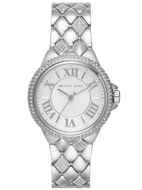 Michael Kors Mini Camille Pavé Silver-Tone Women's Watch - MK4804