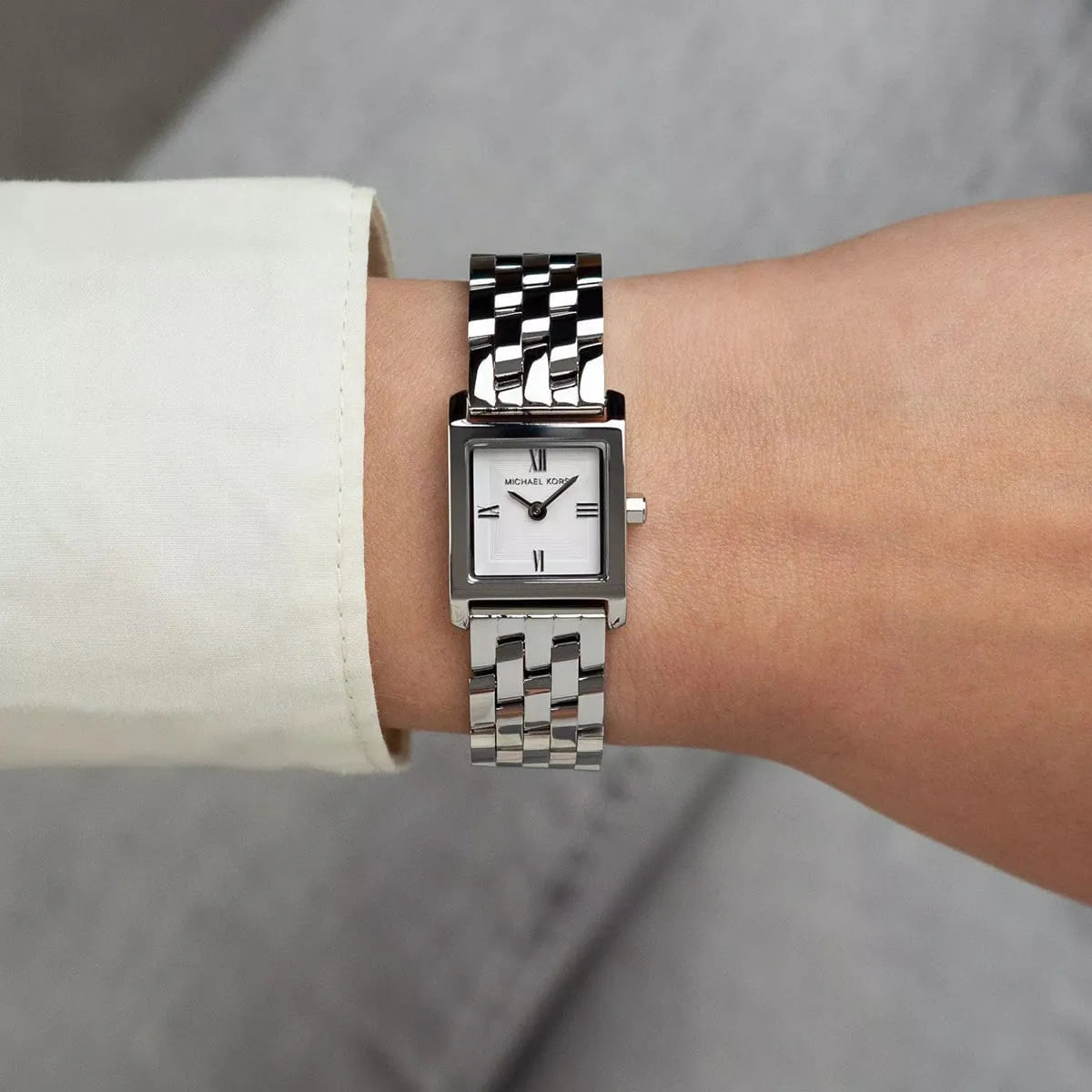 Micro Georgie Silver-Tone Watch MK4933 - Image 8