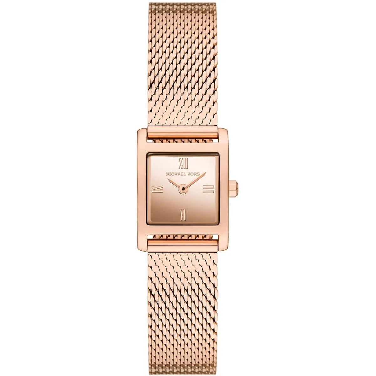 Michael Kors Georgie MK4960 rose gold square dial watch with mesh strap