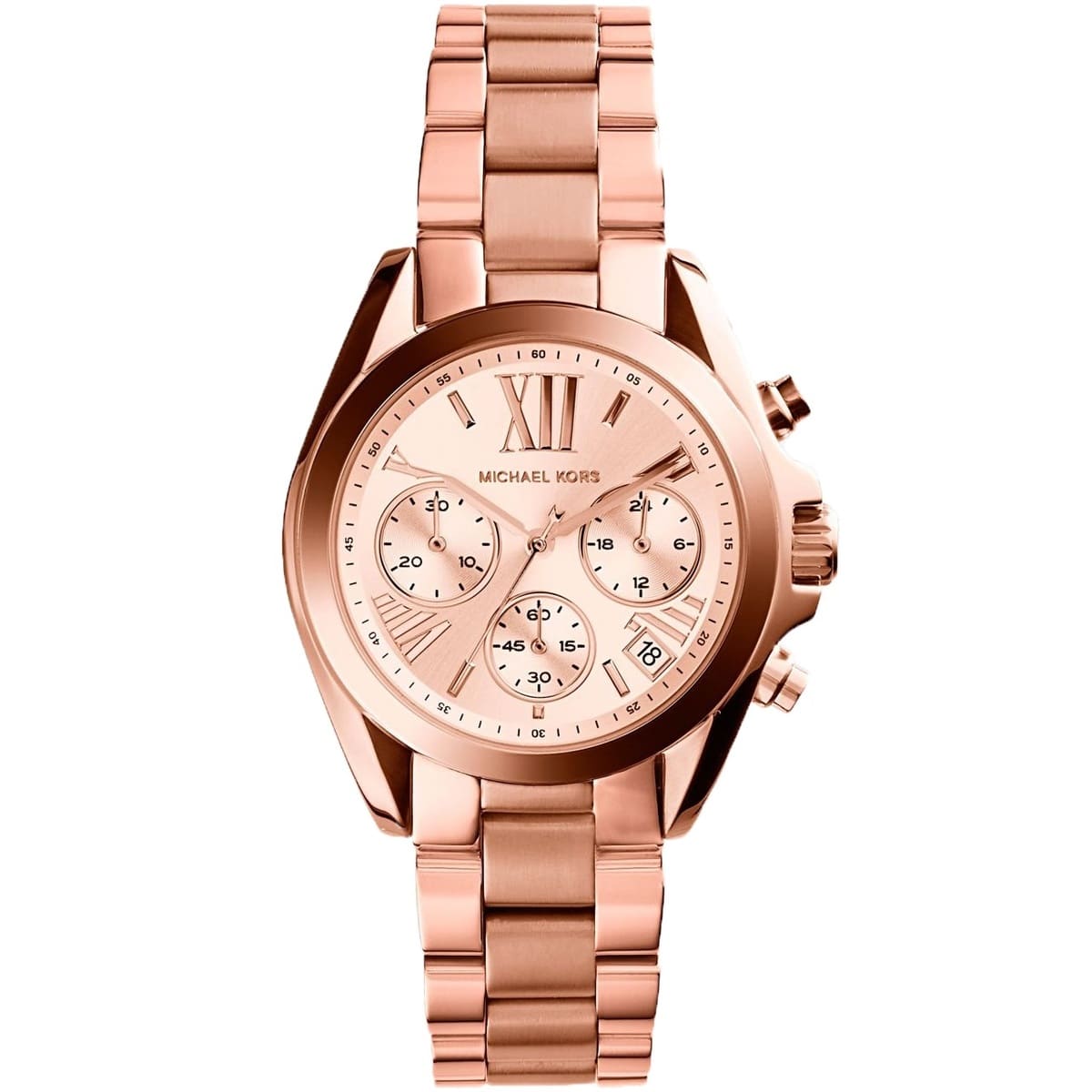 Michael Kors Bradshaw Chronograph Rose Dial Ladies Watch MK5799