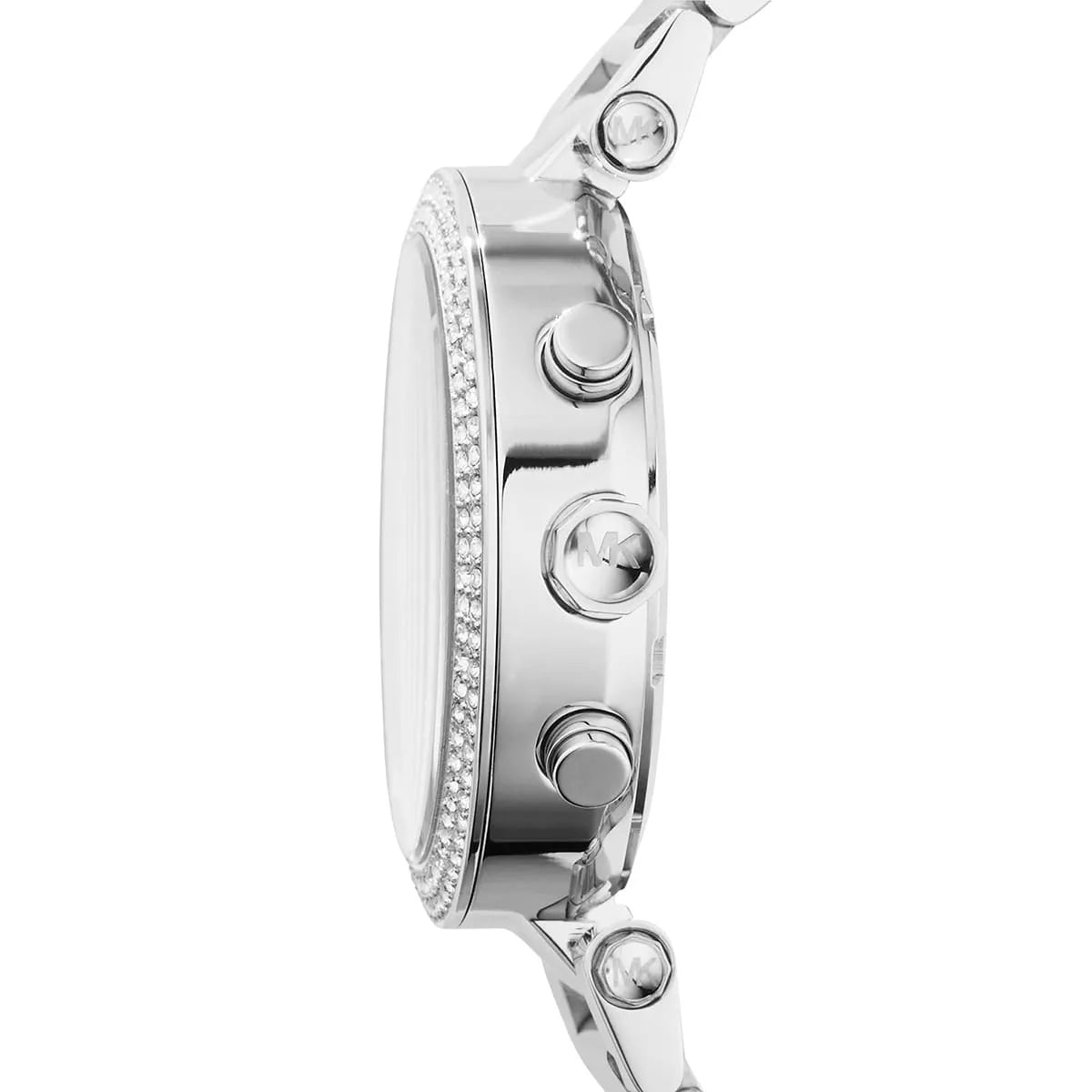Michael Kors Parker Pink Dial Silver-Tone Women's Watch - MK6105