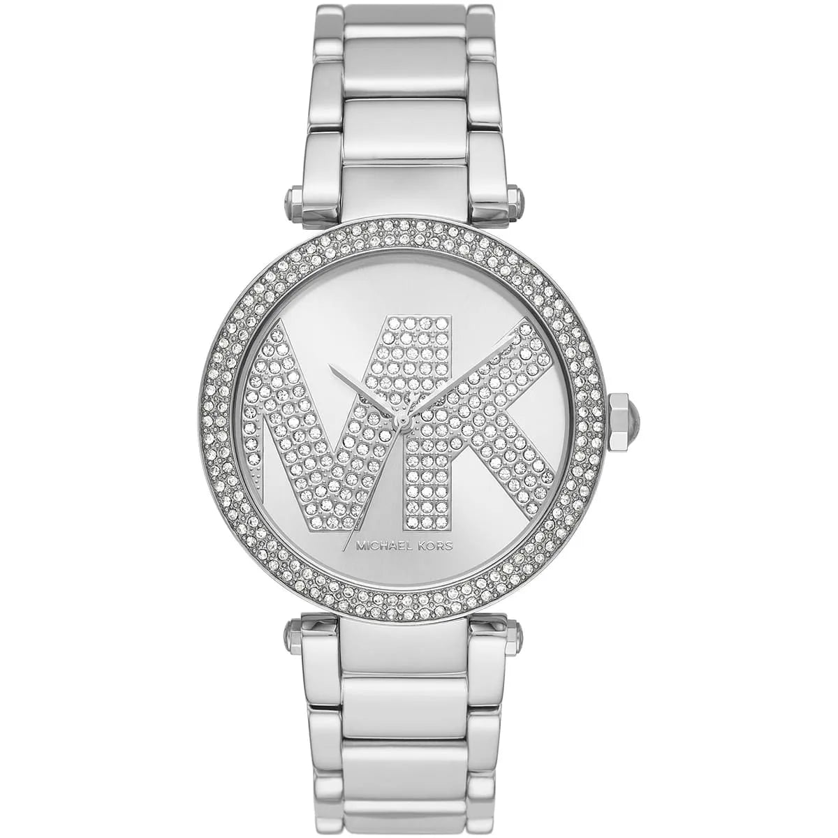 Michael Kors Parker Silver-Tone Glitz Logo Women's Watch - MK6658