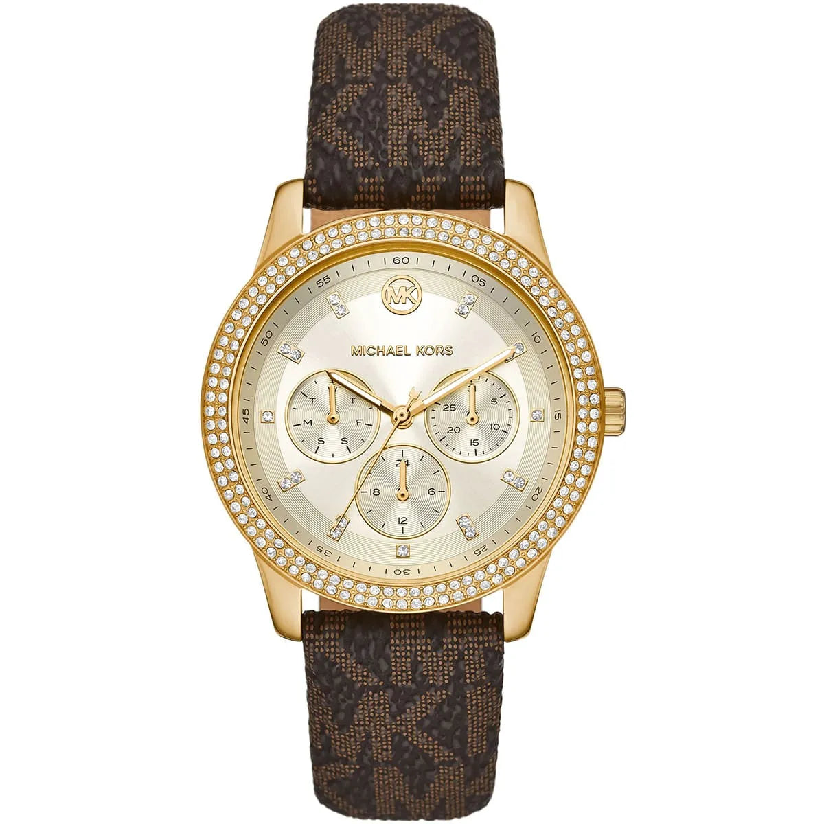 Michael Kors Tibby Multifunction Gold-Tone and Logo Women's Watch - MK6966