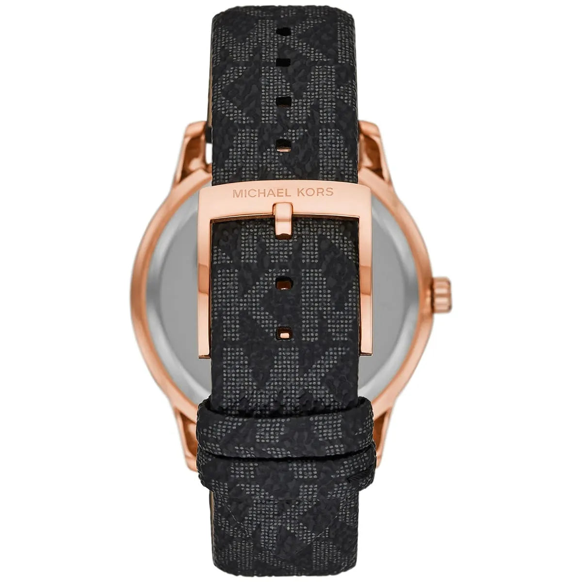 Michael Kors Tibby Multifunction Black Dial Black Genuine Leather Women's Watch - MK6968