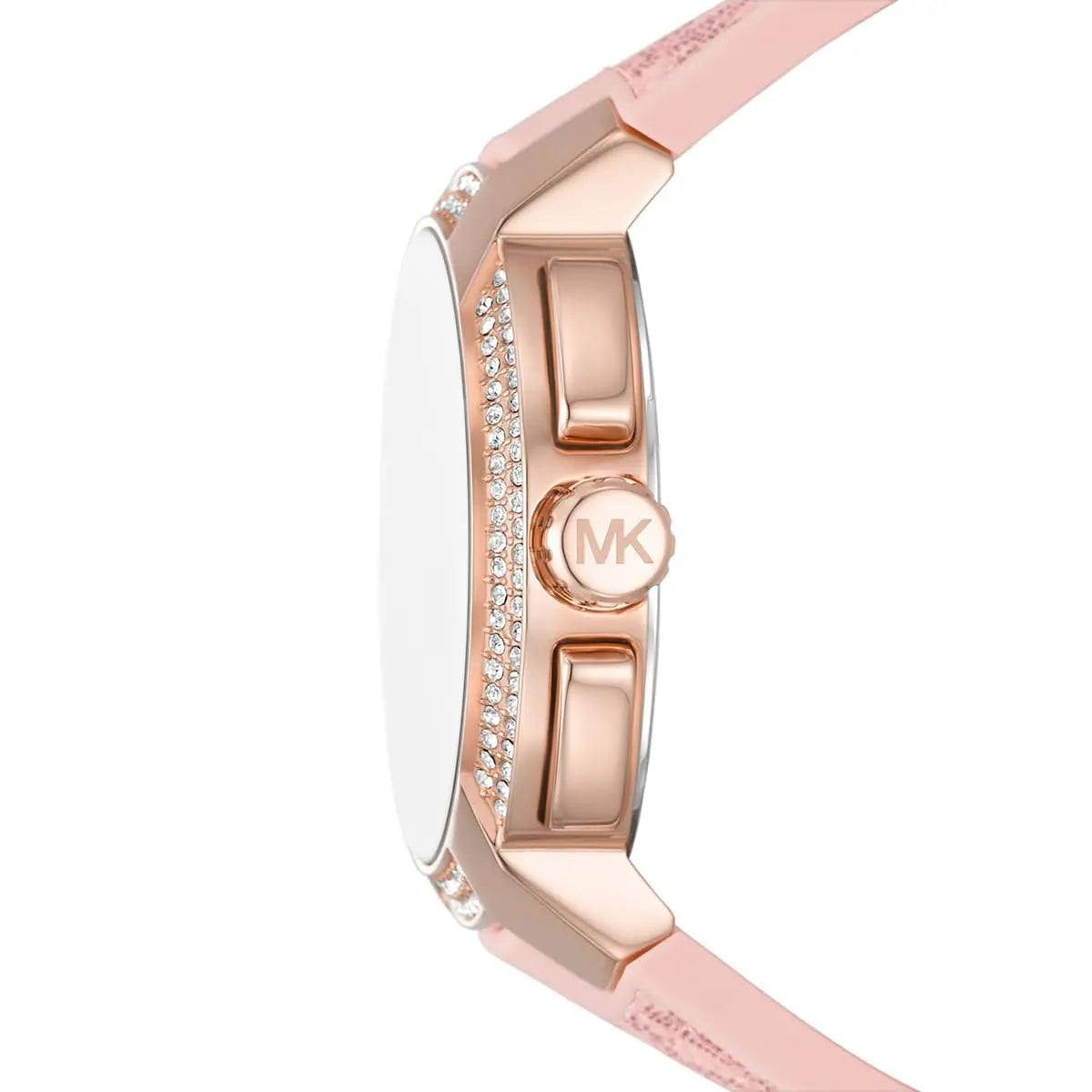 Michael Kors Oversized Sidney Pavé Rose Gold-Tone and Logo Women's Watch - MK7222