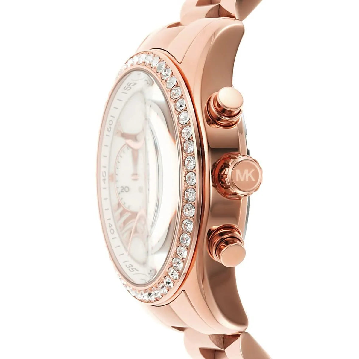 Michael Kors Lexington Chronograph Pink MOP Dial Rose-gold Women's Watch - MK7242