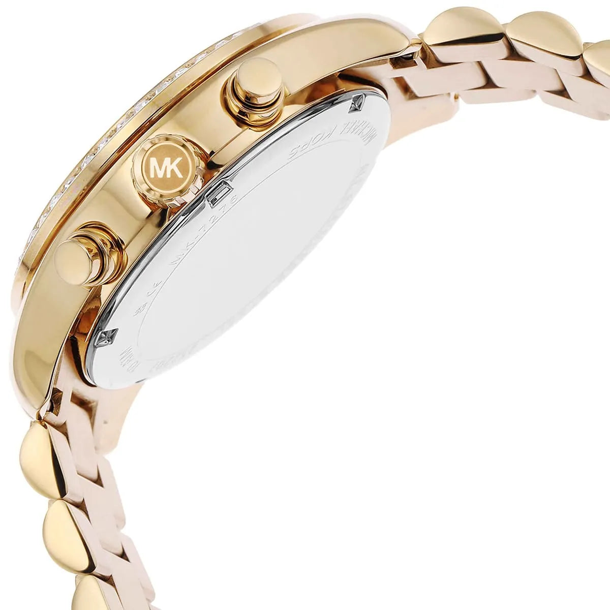 Michael Kors Lexington Pave Chronograph Quartz Brown Dial Ladies Watch MK7276