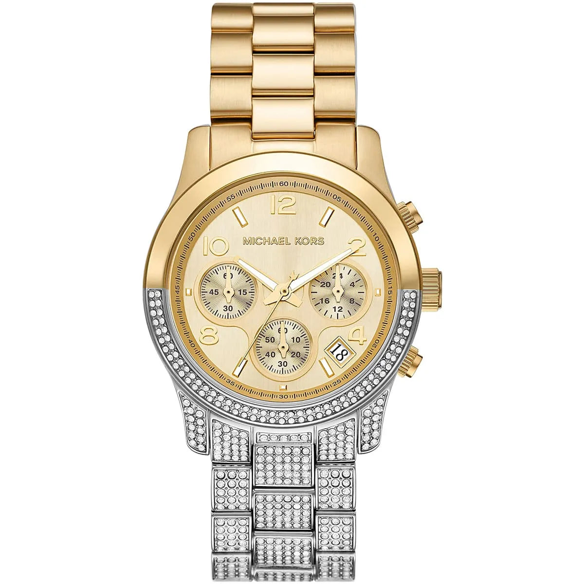Michael Kors Runway Pavé Two-Tone Watch MK7329