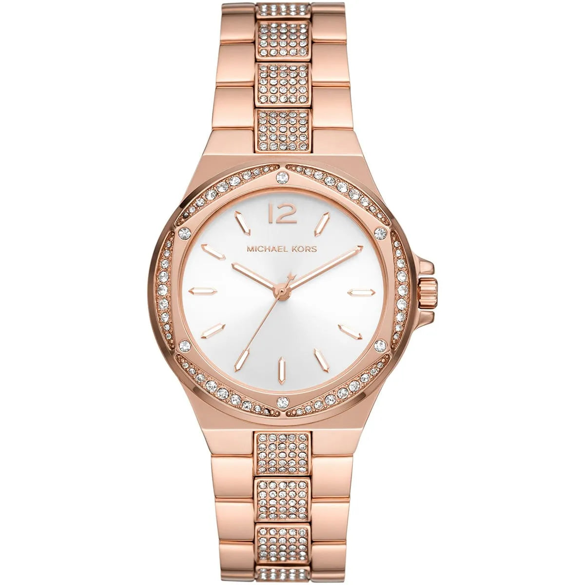 Michael Kors Lennox Three-Hand Rose Gold-Tone Women's Watch - MK7362