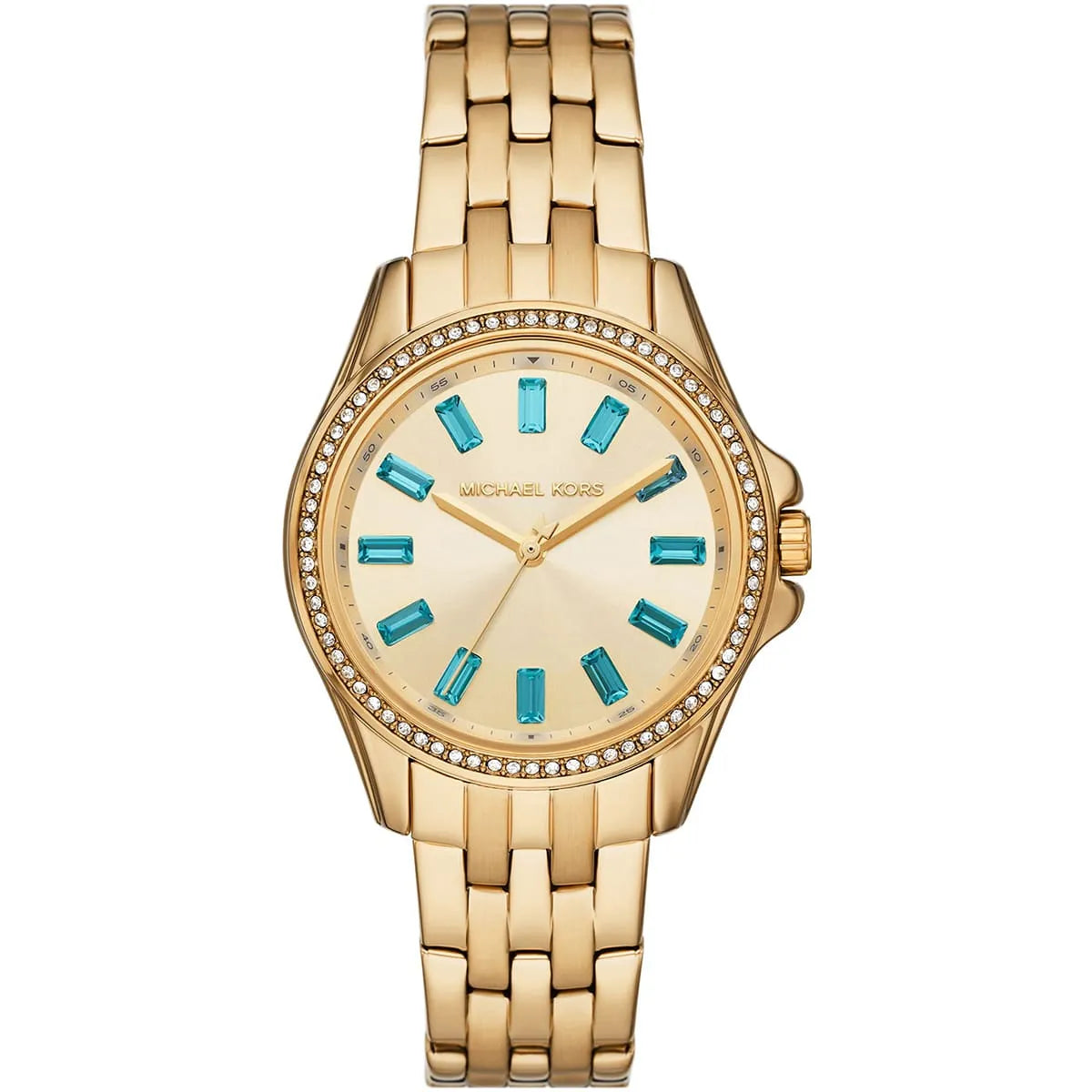 Michael Kors Mini Pilot Pavé Gold-Tone Women's Watch - MK7366