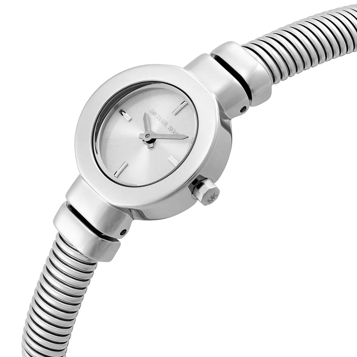 Michael Kors Gramercy watch worn showing complete bracelet and case design