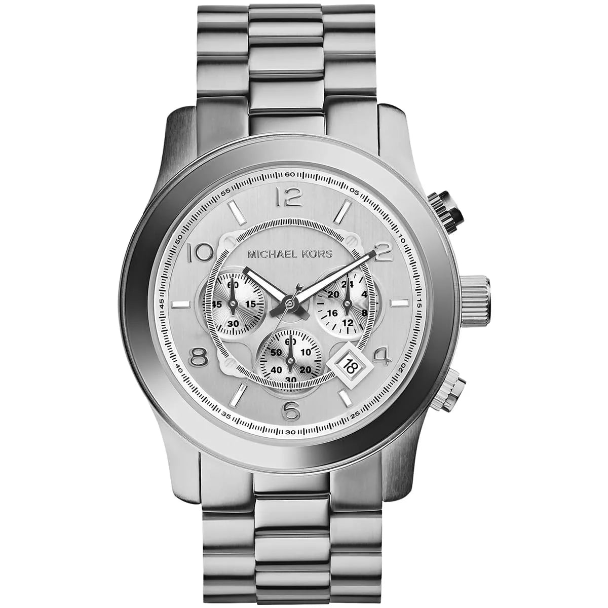 Michael Kors Runway Chronograph Silver-Tone Men's Watch - MK8086