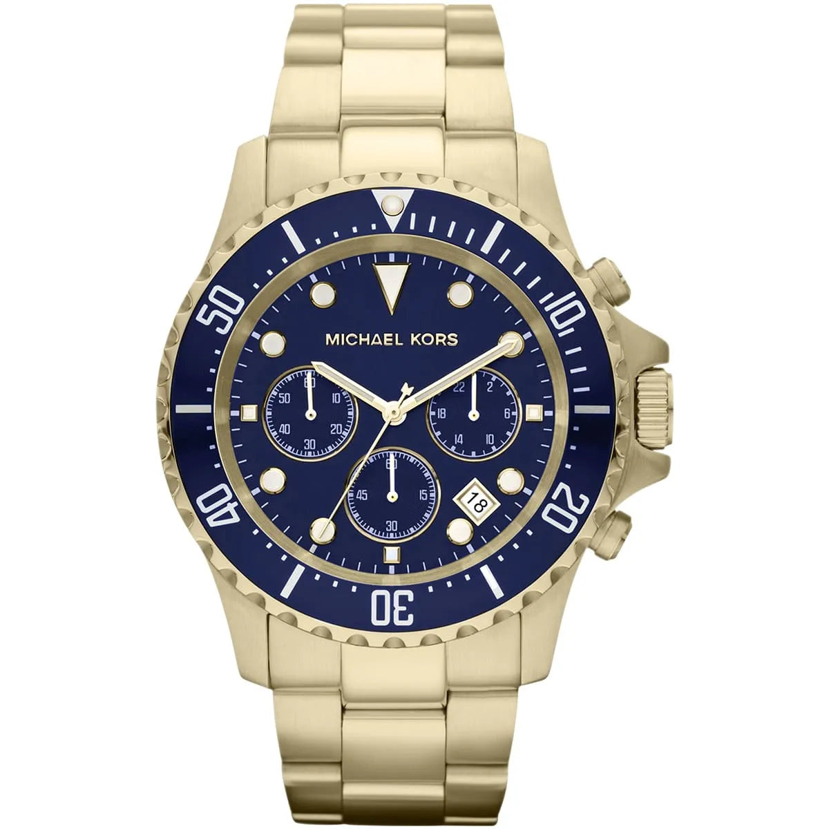 Michael Kors Everest Chronograph Navy Dial Gold-tone Men's Watch MK8267