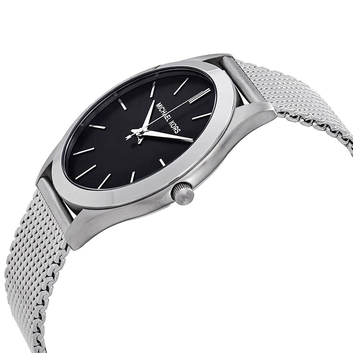 Michael Kors Slim Runway Silver-Tone Mesh Men's Watch - MK8606