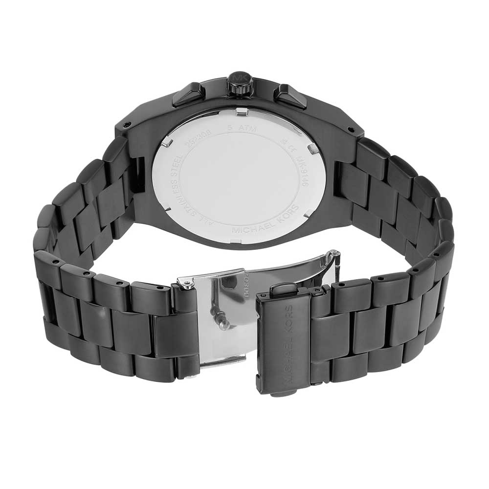 Michael Kors Oversized Lennox Black-Tone Chronograph Men's Watch - MK9146