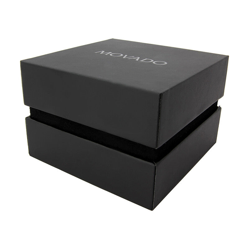 Movado presentation box for Museum watch with branded packaging