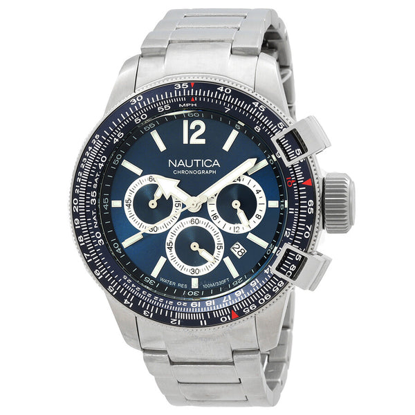 Nautica Chronograph Quartz Blue Dial Men's Watch NAPBFCF02 - The Watches Men & Co