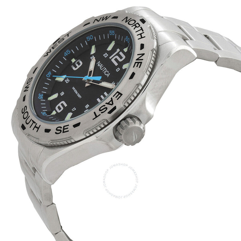 Nautica Clearwater Beach Quartz Black Dial Men's Watch NAPCWS301 - The Watches Men & Co #2