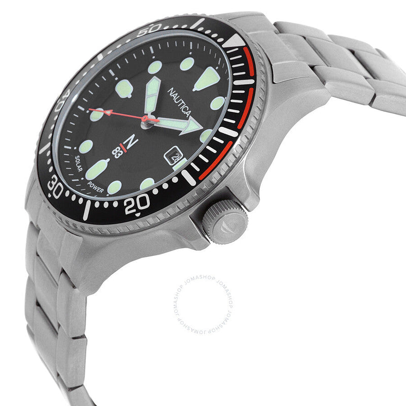 Nautica Cocoa Beach Solar-Powered Black Dial Men's Watch NAPCBS307 - The Watches Men & Co #2