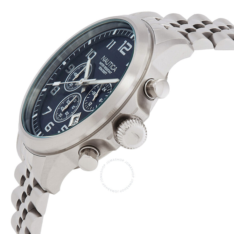 Nautica NCT Blue Ocean Chronograph Quartz Blue Dial Men's Watch NAPBOS406 - The Watches Men & Co #2